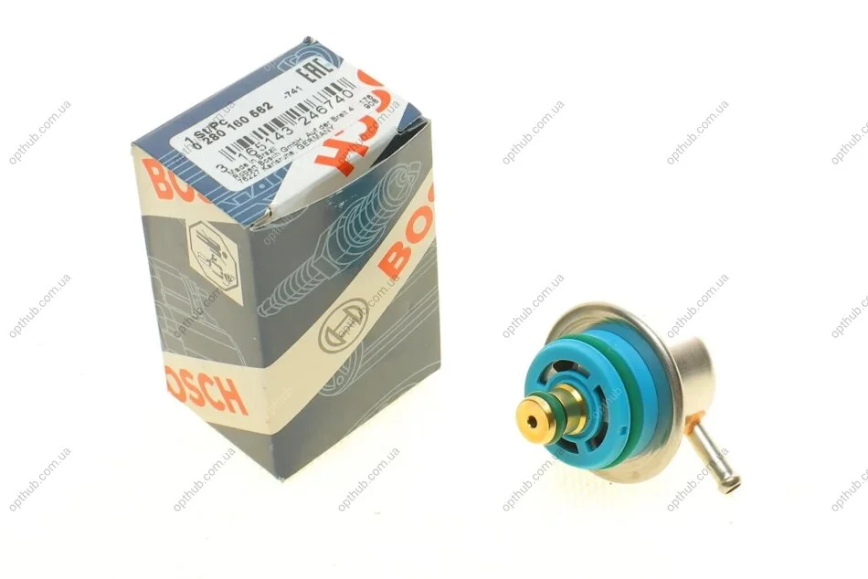 Клапан регулировки давления топлива Renault Clio 0.9TCe 12-/Fiat Doblo 1.4 10- UA63 BOSCH 0 280 160 562 (фото 1)