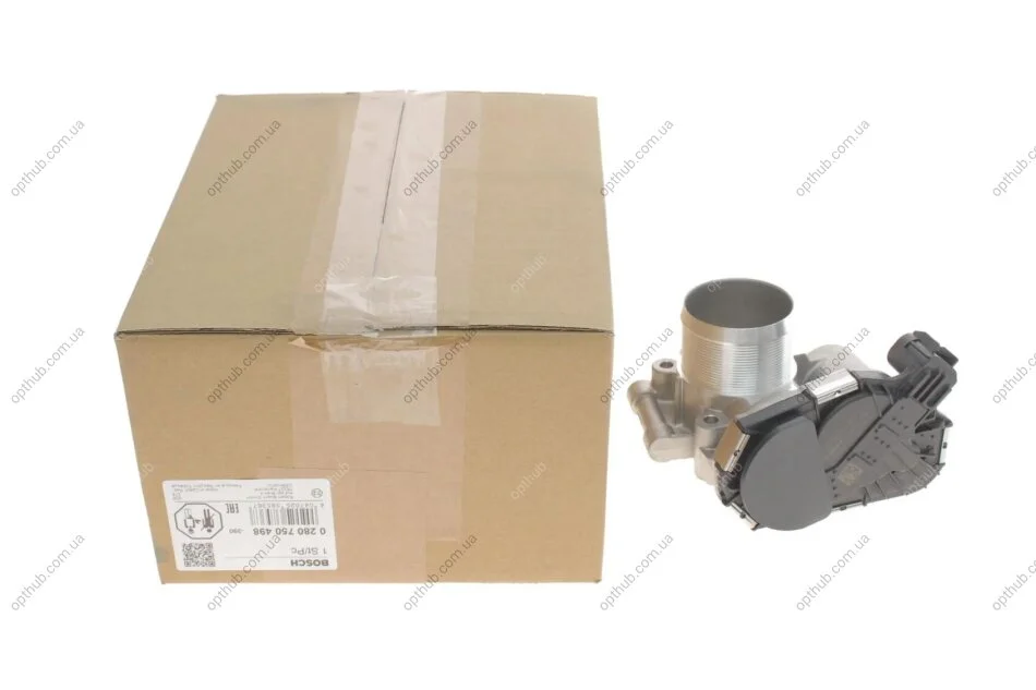 ПАТРУБОК ДРОСЕЛЬНОЇ ЗАСЛІНКИ BOSCH 0 280 750 498 (фото 1)
