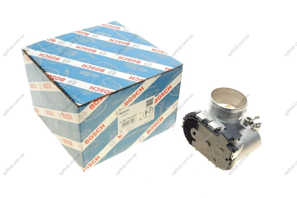 Заслонка дросельна Volvo C30/C70/XC60/XC70/XC90 2.0D/2.4D/2.4DH 01- 0 280 750 520 (opt-om) BOSCH 0280750520 (фото 1)