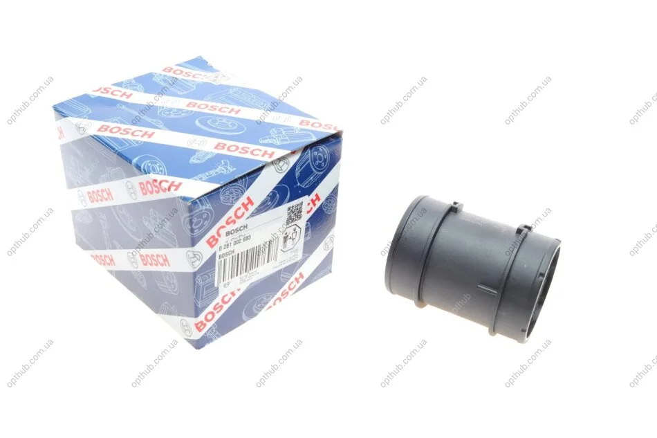 Витратомір повітря Fiat Punto 1.9/Opel Combo 1.3CDTI 16V 05- UA63 BOSCH 0 281 002 683 (фото 1)