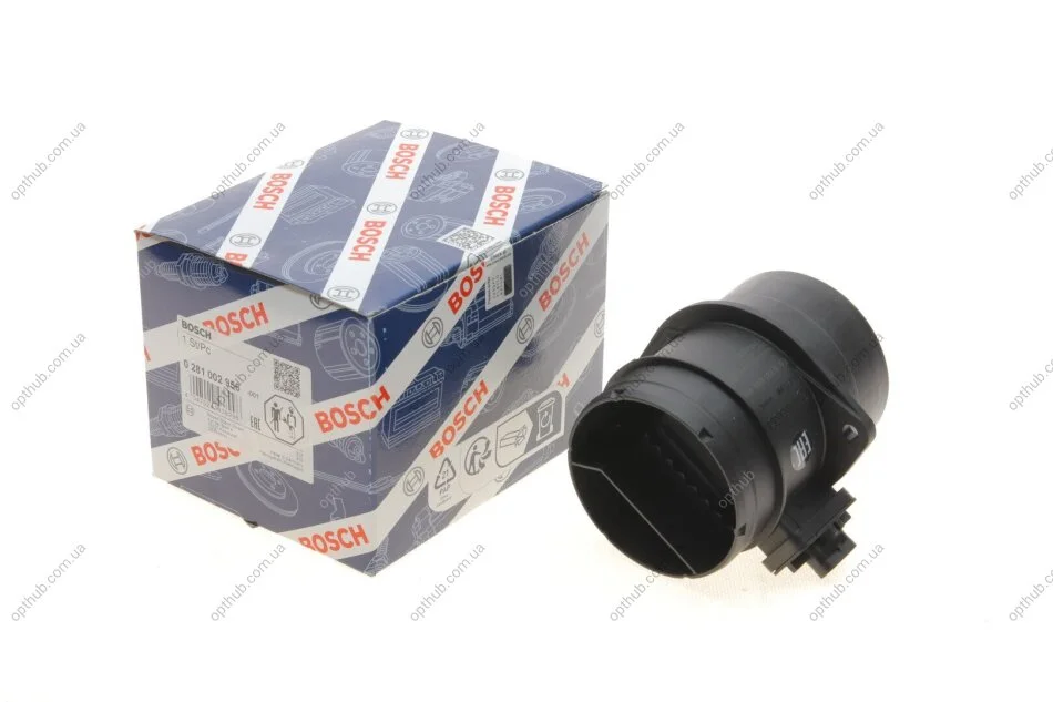 Витратомір повітря VW,AUDI,SKODA,SEAT (вир-во) BOSCH 0 281 002 956 (фото 1)