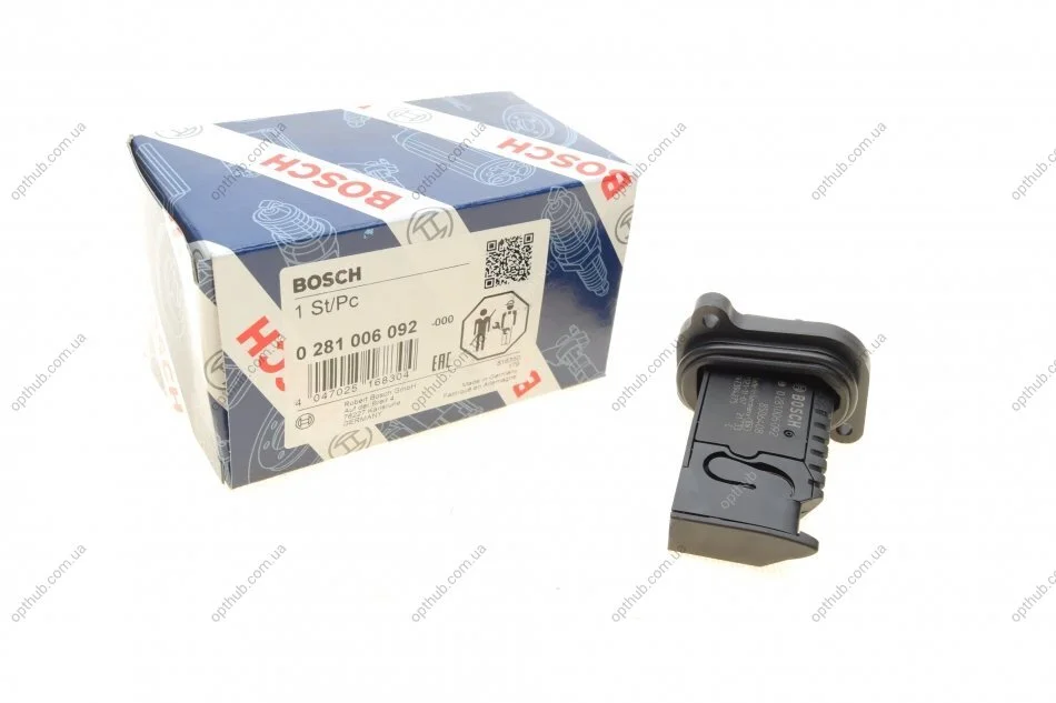Расходомер повітря BMW 3 (F30/F80)/5 (F10) 2.0d 11-16 (N47) UA63 BOSCH 0 281 006 092 (фото 1)
