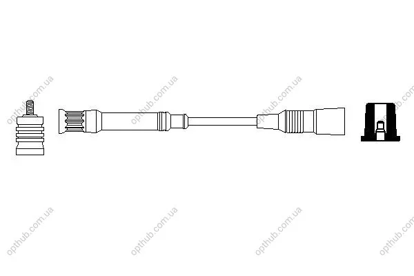 Автомобільний високовольтний провід ??? -ua BOSCH 0 356 912 898 (фото 1)
