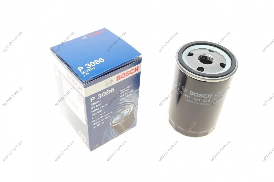Фильтр масляный двигателя BMW 3,5 (пр-во Bosch) BOSCH 0451103086 (фото 1)
