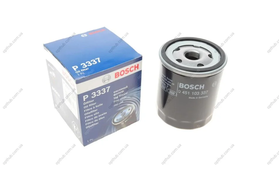 Фільтр масляний VW Lupo/Skoda Fabia/Octavia 1.0/1.4 99-03 (h=93mm) UA63 BOSCH 0 451 103 337 (фото 1)