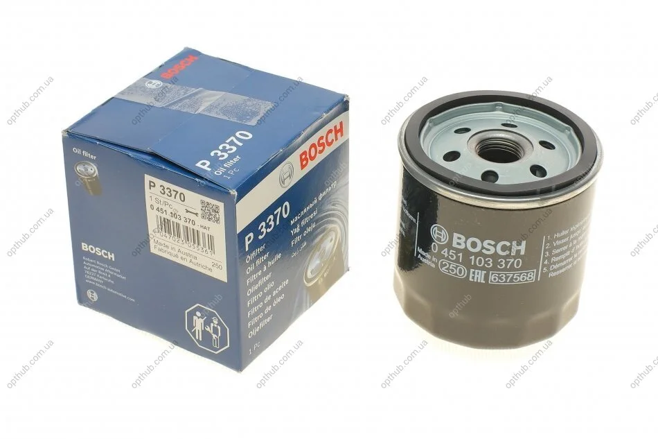 Фільтр масляний Opel Astra G 1.7TD 94-05 UA63 BOSCH 0 451 103 370 (фото 1)