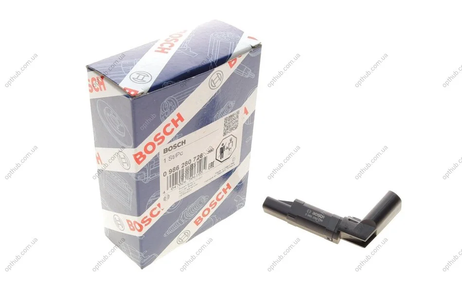 Датчик положення колінвалу Skoda Fabia/Roomster/VW Fox/Polo 1.2 01- (opt-om) BOSCH 0 986 280 726 (фото 1)