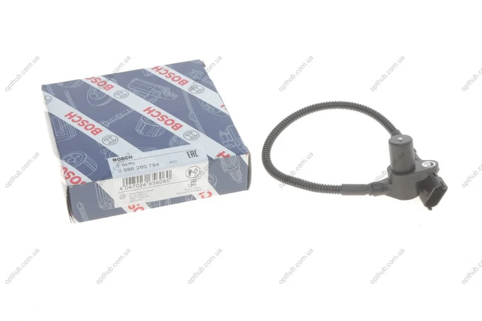 Датчик положення колінчастого валу Hyundai ix35/i40/Kia Optima 1.7 CRDi 10- (opt-om) BOSCH 0 986 280 784 (фото 1)