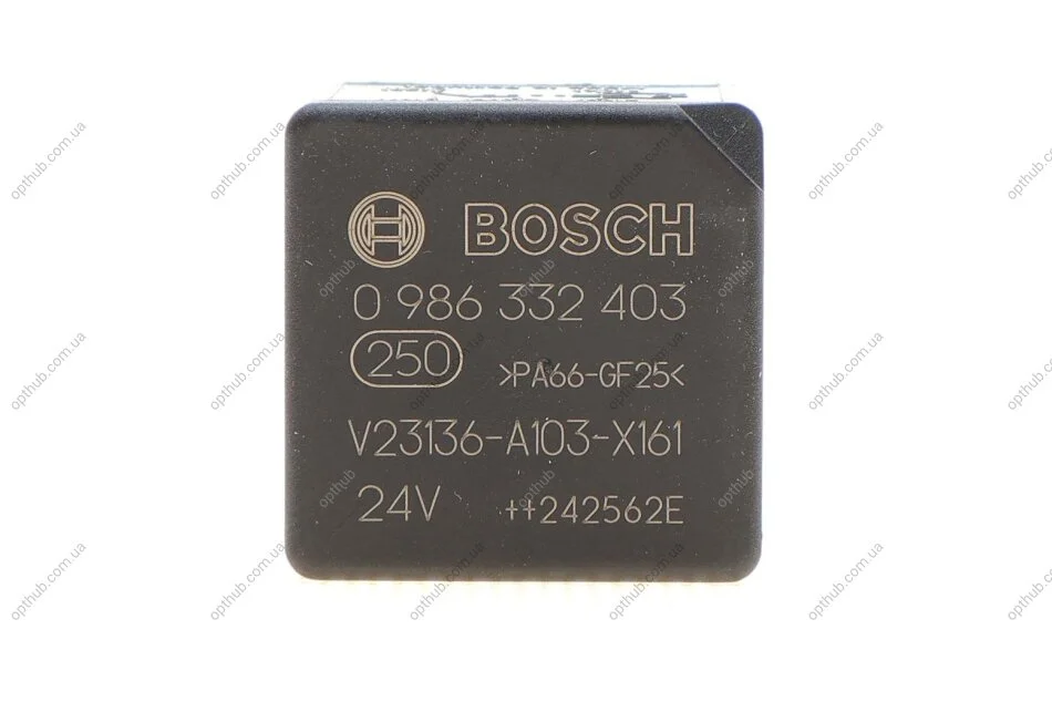 Реле універсальне (24В, 20А, кількість з\'єднань: 5) BOSCH 0 986 332 403 (фото 1)