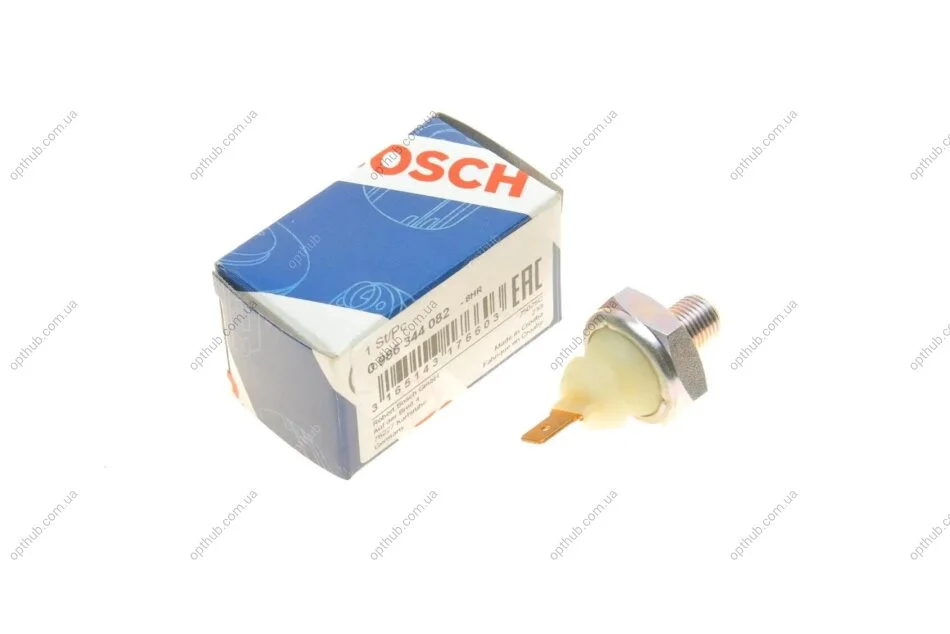 Датчик тиску оливи VW Caddy 1.9D/1.6 96-09 UA63 BOSCH 0 986 344 082 (фото 1)