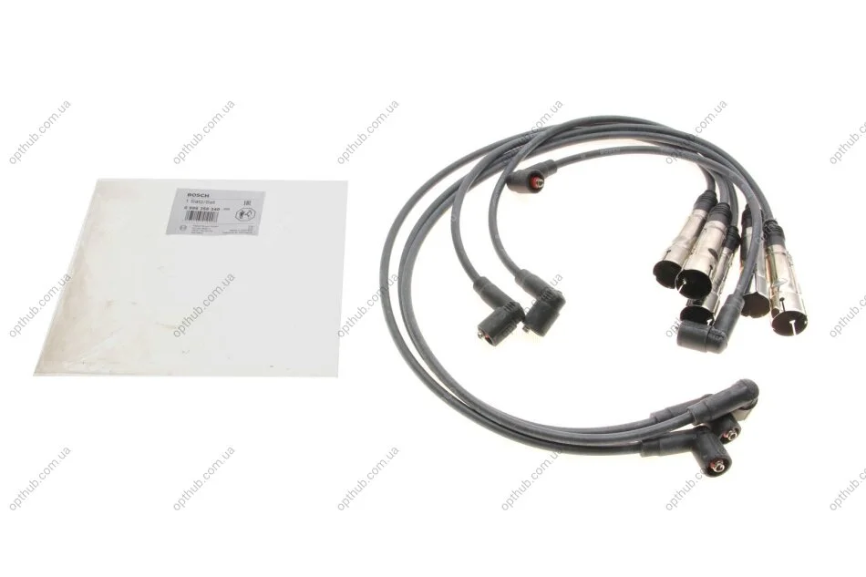 Проводи запалювання Audi 80/100/200/VW Passat/T4 2.0-2.5 90-03 (к-кт) UA63 BOSCH 0 986 356 340 (фото 1)
