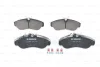 Комплект гальмівних колодок передн, CITROEN JUMPER I, JUMPER II FIAT DUCATO PEUGEOT BOXER 1.9D-2.8D 02.94-09.09 BOSCH 0986424031 (фото 2)