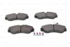 Комплект гальмівних колодок передн, CITROEN JUMPER I, JUMPER II FIAT DUCATO PEUGEOT BOXER 1.9D-2.8D 02.94-09.09 BOSCH 0986424031 (фото 6)