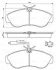 Комплект гальмівних колодок передн, CITROEN JUMPER I, JUMPER II FIAT DUCATO PEUGEOT BOXER 1.9D-2.8D 02.94-09.09 BOSCH 0986424031 (фото 8)