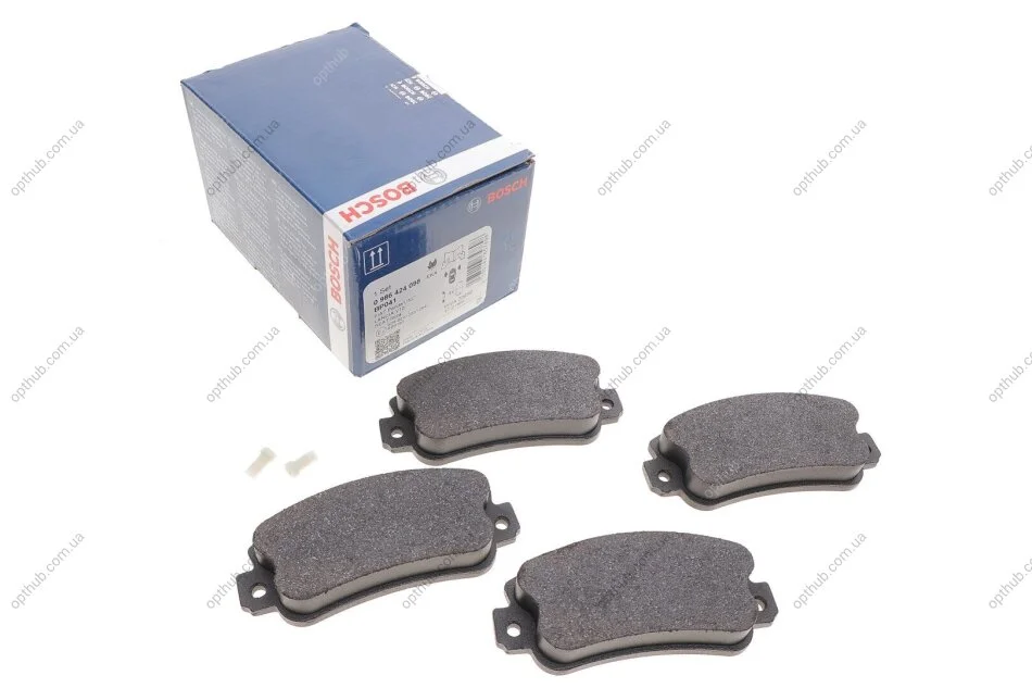 Колодки гальмівні дискові ПЕРЕДН SEAT FURA/IBIZA/MALAGA/MARBELLA 01.1982-,FIAT PANDA/REGATA/RITM BOSCH 0 986 424 098 (фото 1)