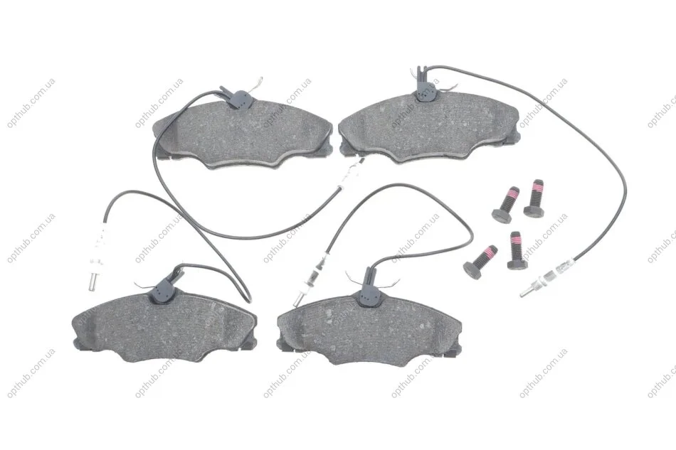 Колодки гальмівні дискові ПЕРЕДН PEUGEOT 406 1.8 16V, 1.9 TD, 2.1 12V TD 10.95- 0 986 424 227 BOSCH 0986424227 (фото 1)