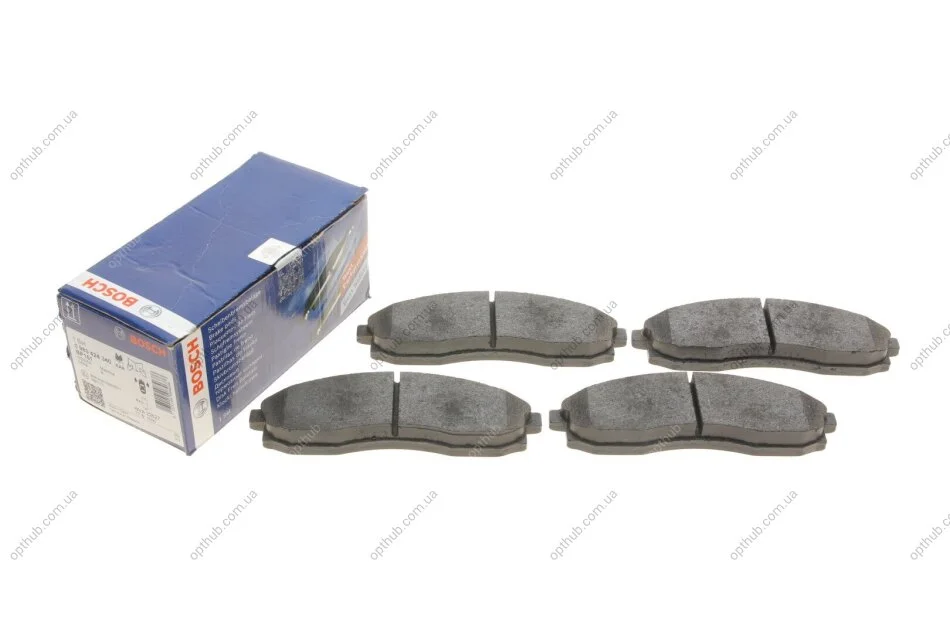 Колодки гальмівні (передні) Hyundai Lantra II 95-00/Mitsubishi L200 96-07 (Sumitomo) UA63 BOSCH 0 986 424 340 (фото 1)