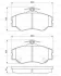 Комплект гальмівних колодок передн, HYUNDAI GRACE, H100, PORTER 2.4/2.5D/2.6D 07.93-12.04 BOSCH 0986424368 (фото 8)