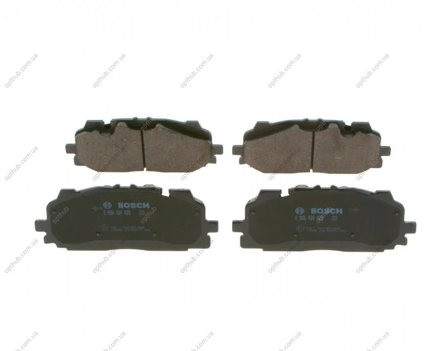 Колодки гальмівні дискові ПЕРЕДН AUDI A4 BERLINA (8W2,B9) AVANT (8W5,B9) 05/15- -ua BOSCH 0 986 424 429 (фото 1)