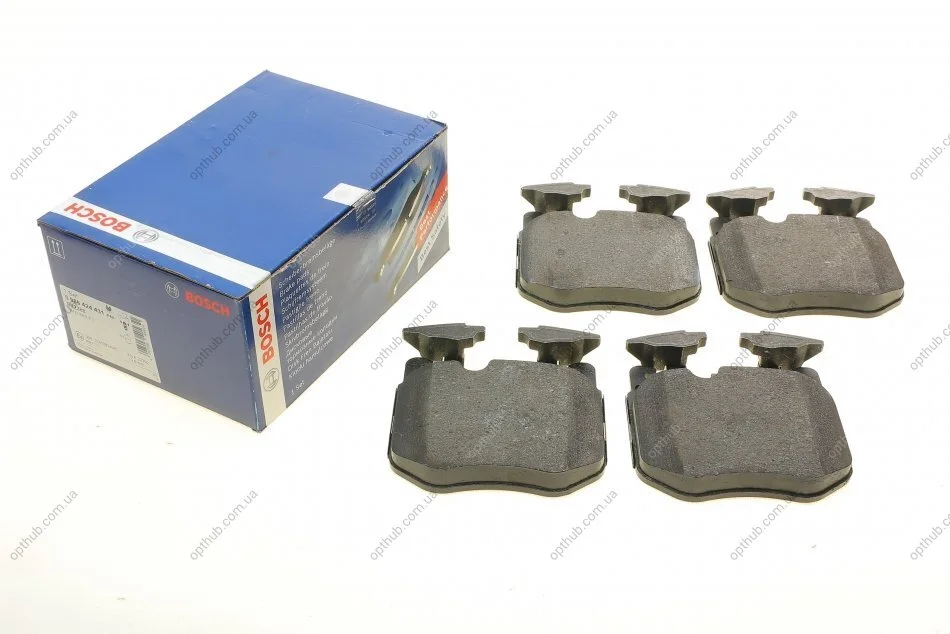 Колодки гальмівні (передні) BMW 3 (G20, G21) / 5 (G30, G31) / 7 (G11, 12) / X5 (G05) / X6 (UA63 BOSCH 0 986 424 431 (фото 1)
