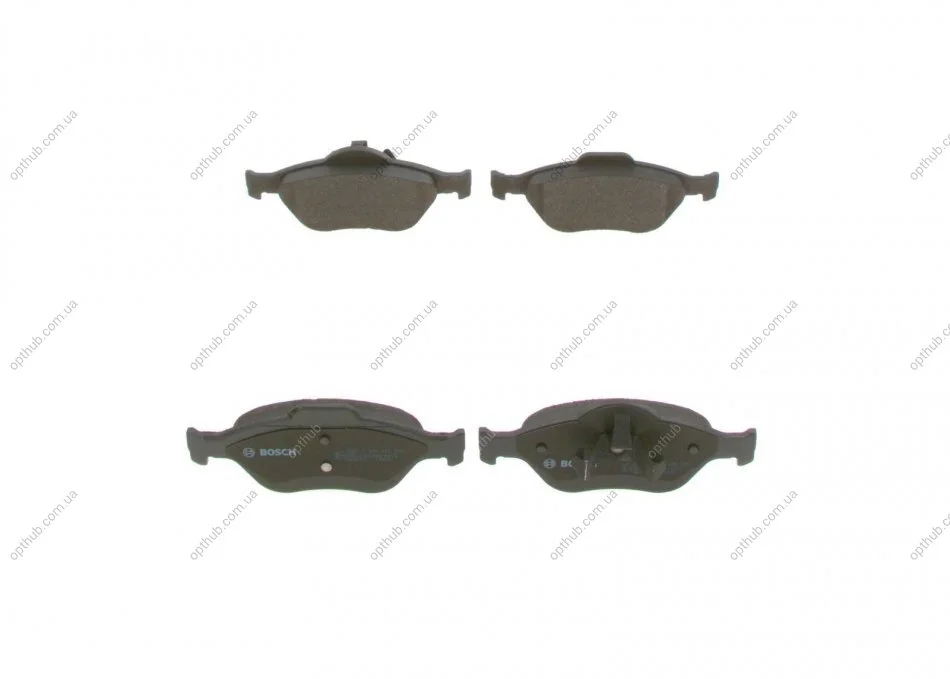 Колодка гальм. диск. FORD FIESTA, FUSION, MAZDA 2 передн. (вир-во Bosch) BOSCH 0 986 424 558 (фото 1)