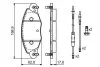 Колодка гальм. диск. CITROEN C5 2.0,2.5,3.0i-04 передн. (вир-во Bosch) BOSCH 0 986 424 581 (фото 2)