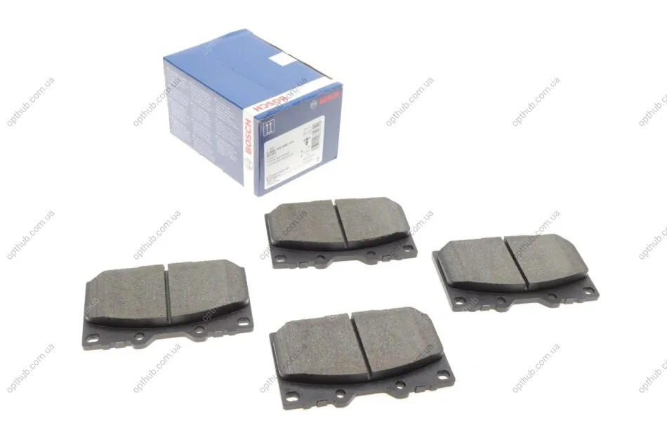 Колодка гальм. диск. TOYOTA LAND CRUISER (_J7_), LAND CRUISER 100 (_J10_) передн. (вир-во Bosch) BOSCH 0 986 424 640 (фото 1)