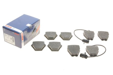 Колодки гальмівні (передні) Audi 100/A6/A8 91-02 (з датчиком) UA63 BOSCH 0 986 424 689