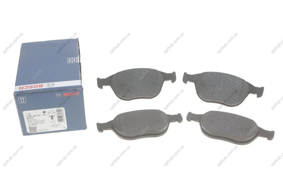 Колодка гальм. диск. FORD FOCUS (DAW, DBW, DNW), TRANSIT передн. (вир-во Bosch) BOSCH 0 986 424 701 (фото 1)