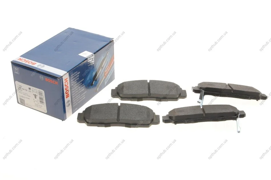 Колодка гальм. диск. HONDA CIVIC, FR-V передн. (вир-во Bosch) BOSCH 0 986 424 722 (фото 1)