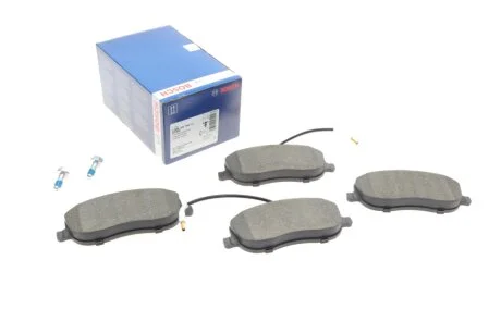 Колодки гальмивни (передни) Citroen C8 02-/Jumpy/Fiat Scudo/Peugeot Expert 95-06/807 02- (+ UA63 BOSCH 0 986 424 789