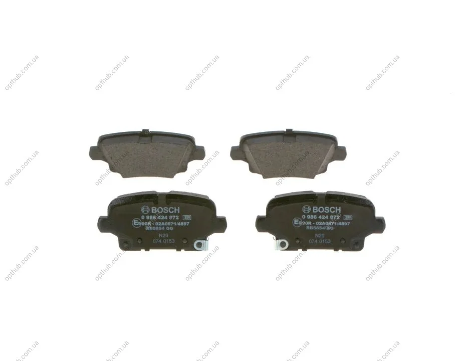 Гальмівні колодки дискові BOSCH 0986424872 (фото 1)