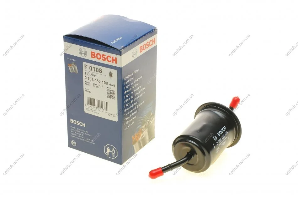 Фільтр паливний Mazda 323 89-01/626 87-92/RX-7 85-91 (opt-om) BOSCH 0 986 450 108 (фото 1)