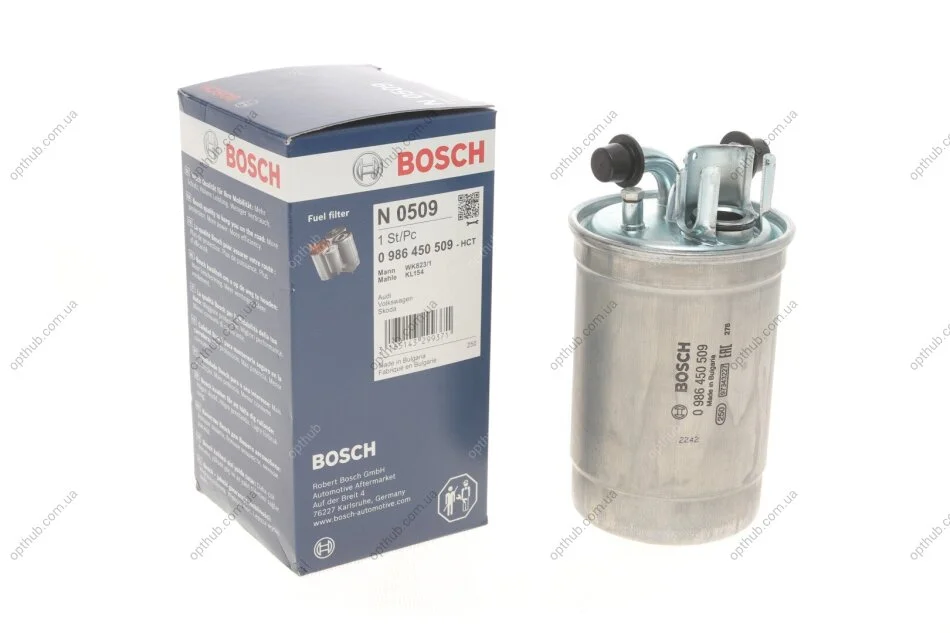 Фільтр паливний VAG 2.5 TDI 97-08 (вир-во) BOSCH 0 986 450 509 (фото 1)