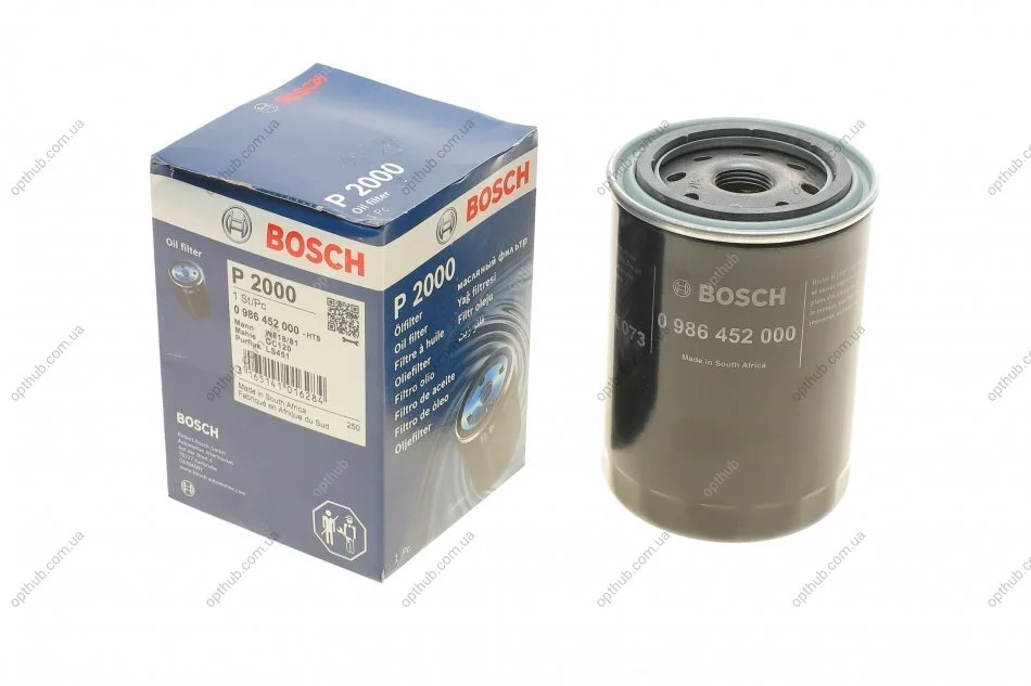 Фильтр масляный Toyota Hiace/Hilux -98 (opt-om) BOSCH 0 986 452 000 (фото 1)