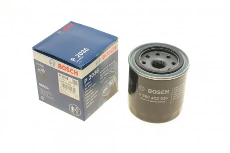 Фільтр масляний Honda Accord 1.6-2.0i 83-98 UA63 BOSCH 0 986 452 036
