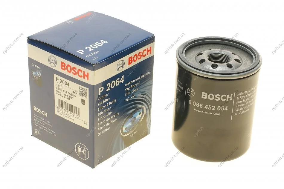 Фільтр масляний MAZDA 626 2.0D 87-97, MITSUBISHI GALANT 2.0TD 96-04 (вир-во) BOSCH 0 986 452 064 (фото 1)