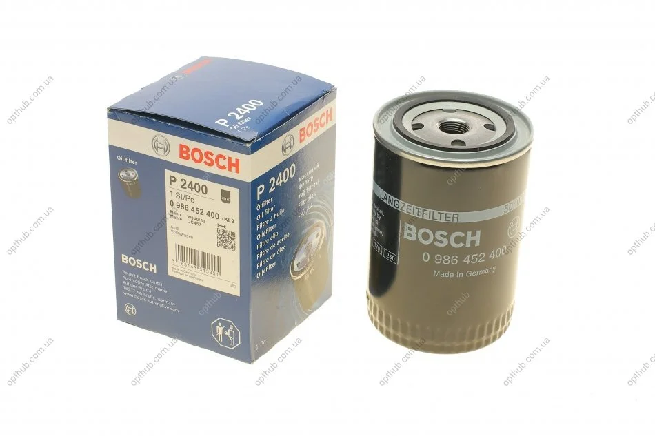 Фільтр масляний Audi/VW 1.9D 95-01 UA63 BOSCH 0 986 452 400 (фото 1)