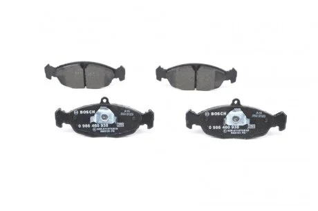 Колодка гальм. диск. DAEWOO LANOS 1.5/1.6 (KLAT), NEXIA передн. (вир-во Bosch) BOSCH 0 986 460 938