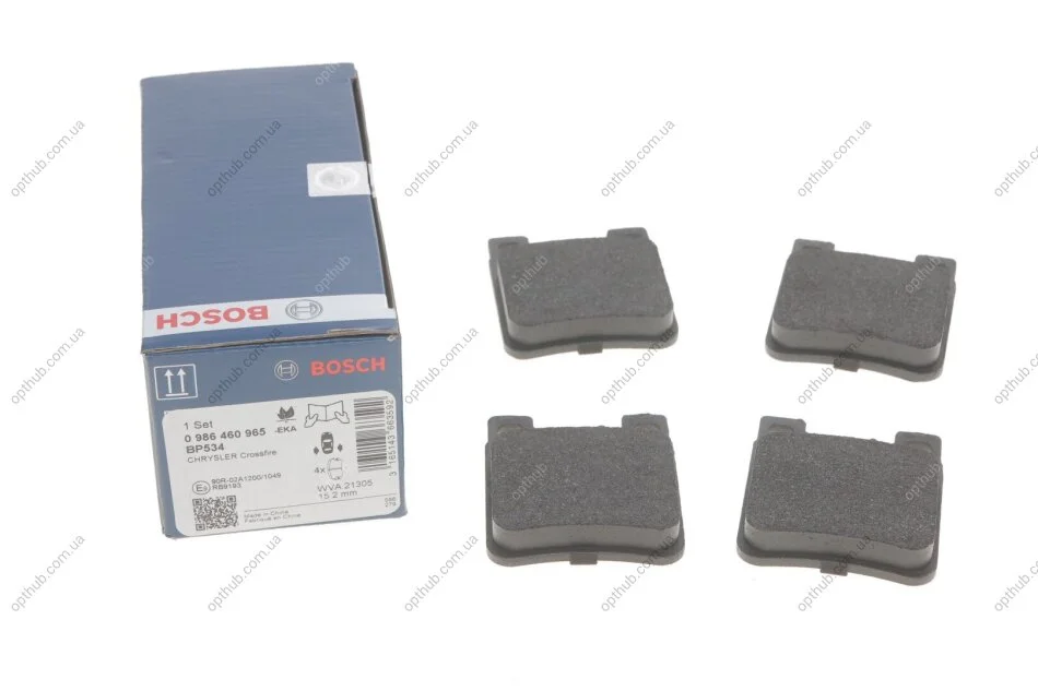 Колодка гальм. диск. MB C-CLASS (W202) задн. (вир-во Bosch) BOSCH 0 986 460 965 (фото 1)