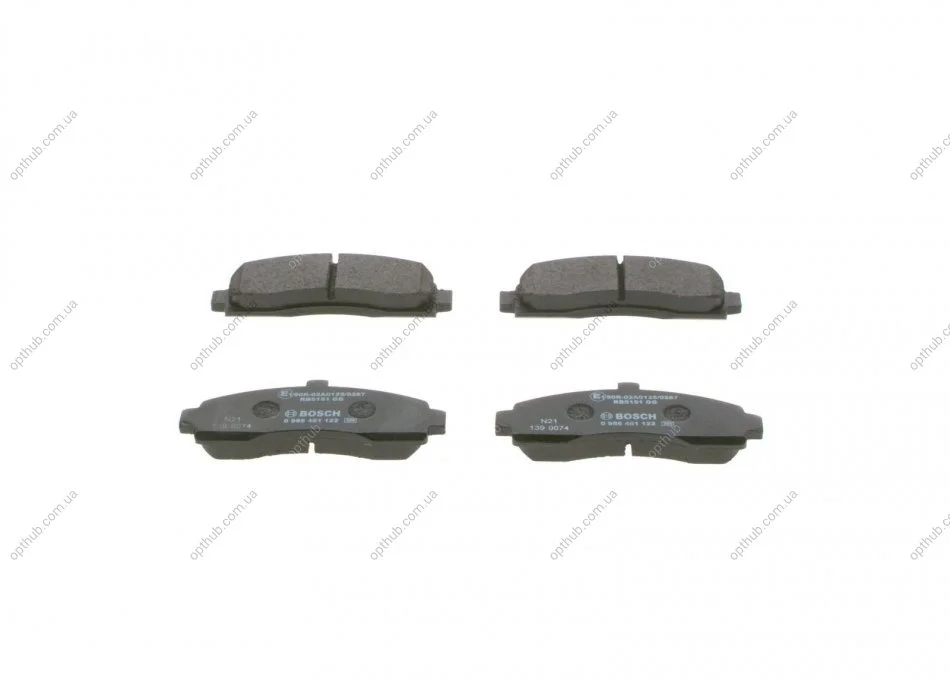 Гальмівні колодки дискові BOSCH 0986461122 (фото 1)