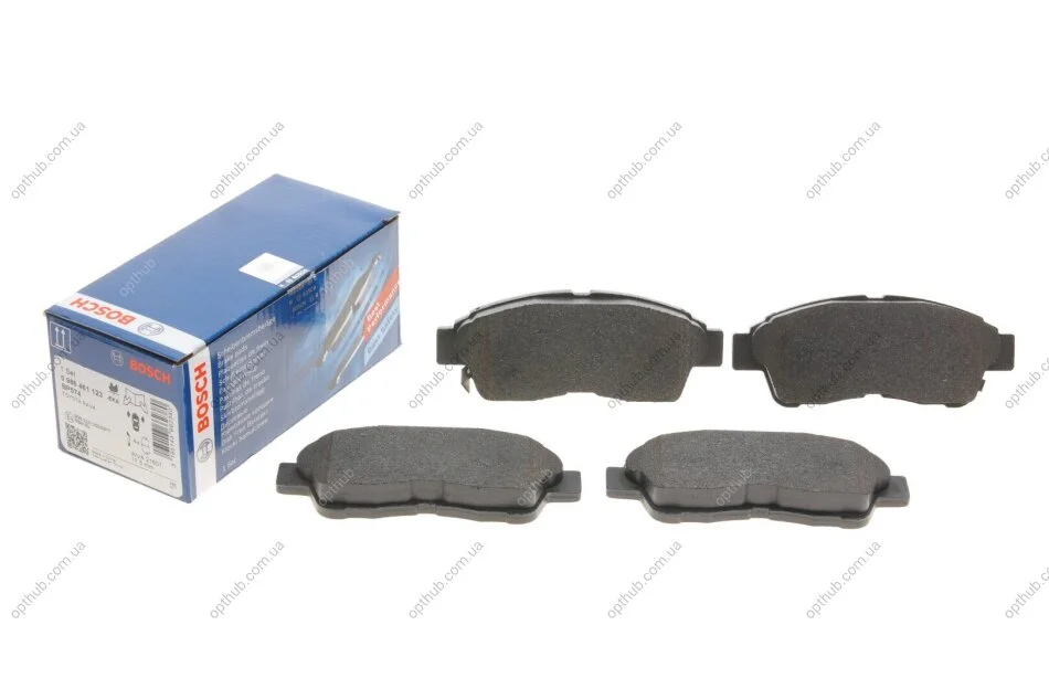 Колодки гальмівні (передні) Toyota Camry 90-02/Corolla 87-02/Rav4 94-00 (opt-om) BOSCH 0 986 461 123 (фото 1)