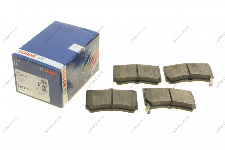Колодки гальмівні (передні) Kia Rio 00-05/Mazda 323 89-98/121 II 90-96 UA63 BOSCH 0 986 461 141 (фото 1)