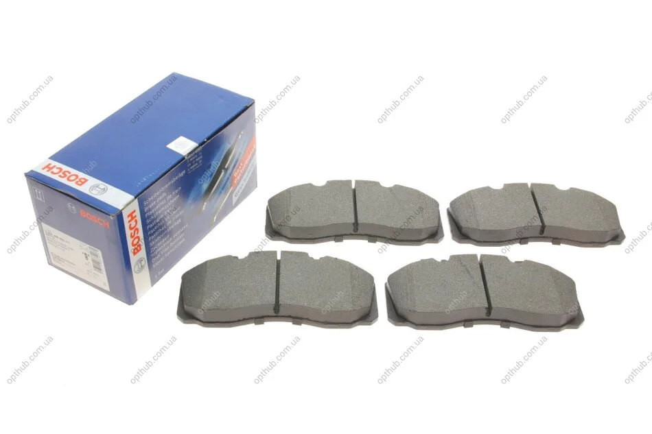 Колодка гальм. диск. MB 507/609/709/814 передн./задн. (вир-во Bosch) BOSCH 0 986 468 350 (фото 1)