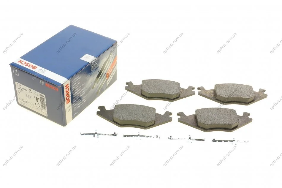 Колодки гальмівні (передні) Seat Cordoba/Ibiza 94-02/VW Golf/Jetta/Polo 81-94 UA63 BOSCH 0 986 468 890 (фото 1)