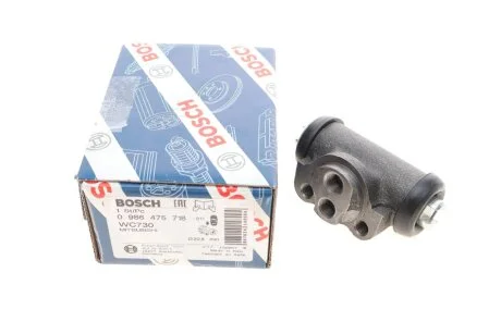Циліндр гальмівний (задній) Mitsubishi L300 81-06/Pajero 82-06 (d=20.6mm) UA63 BOSCH 0 986 475 718