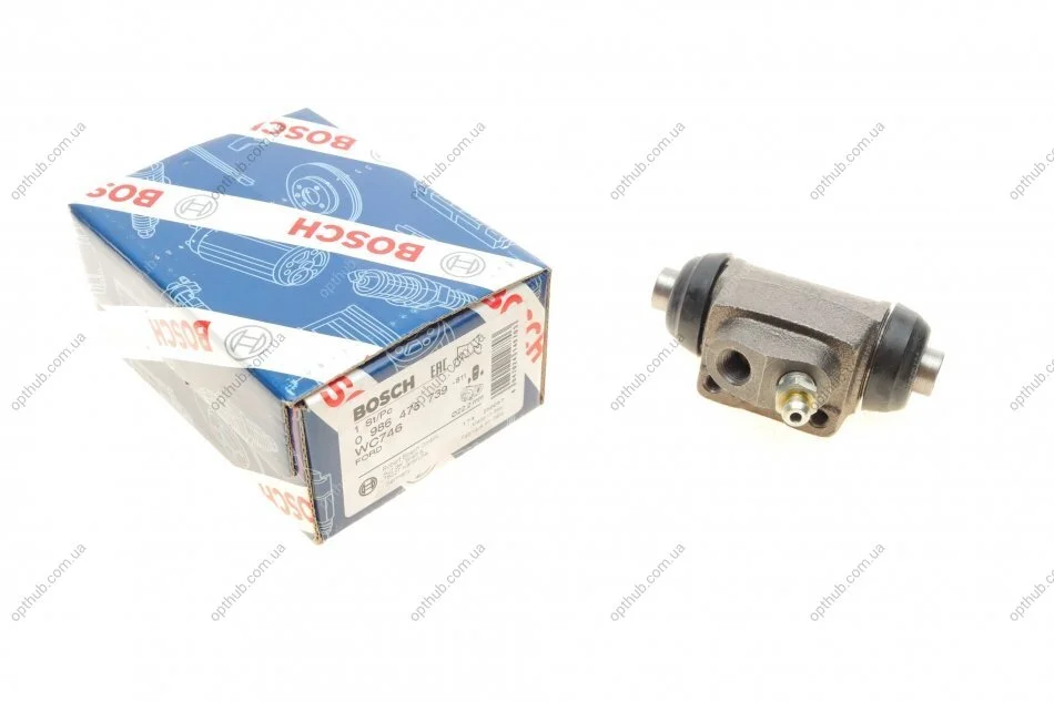 Циліндр гальмівний (задній) Ford Escort 80-99/Fiesta 91-03/Focus 99-05/Ssangyong Korando 88 UA63 BOSCH 0 986 475 739 (фото 1)