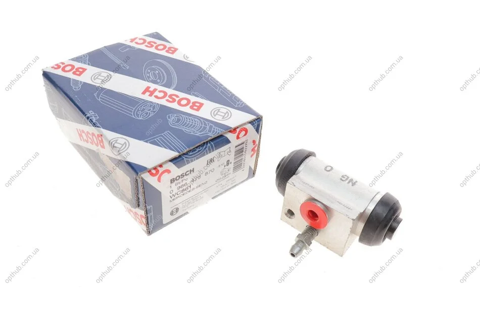 Циліндр гальмівний робочий ЗАДН D=19.05 MB A-CLASS (W168) 07/97-08/04 -ua BOSCH 0 986 475 870 (фото 1)