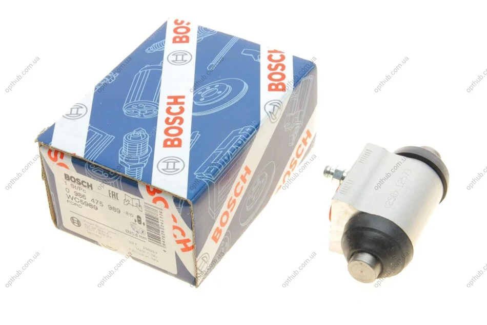 Циліндр гальмівний (задній) Ford Focus 10- (d=20.6mm) (opt-om) BOSCH 0 986 475 989 (фото 1)