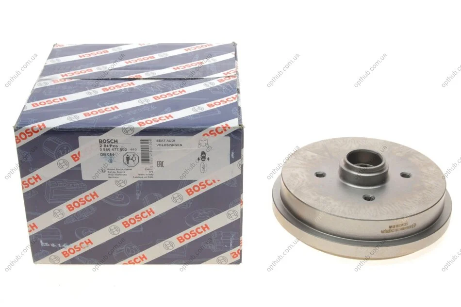 Барабан гальмівний (задній) Audi/VW -04 (180x39) UA63 BOSCH 0 986 477 002 (фото 1)